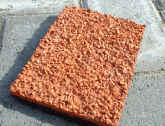 Granulated tyre crumb bound by PU binder